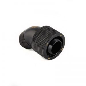 Bitspower G1/4" Matt Black 45-Degree 13-19mm Compression Fitting Dual Rotary