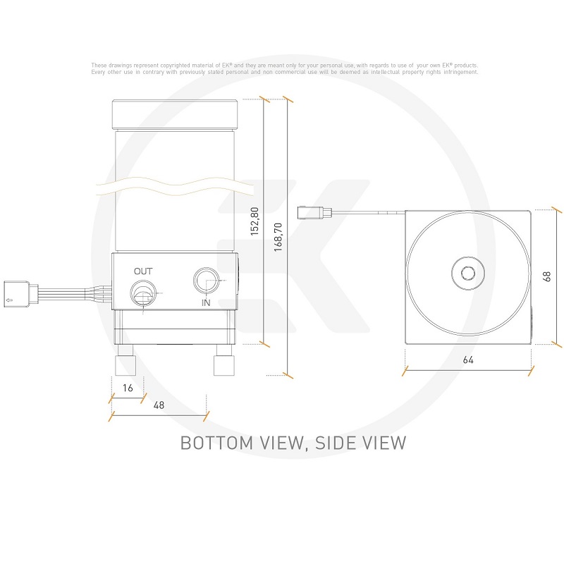 EK-XRES 140 SPC PWM Classic RGB - Plexi (incl. pump)