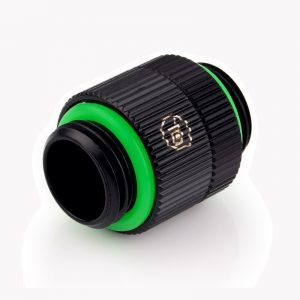 Bitspower Touchaqua G1/4" Male to Male Rotary Extender - Glorious Black