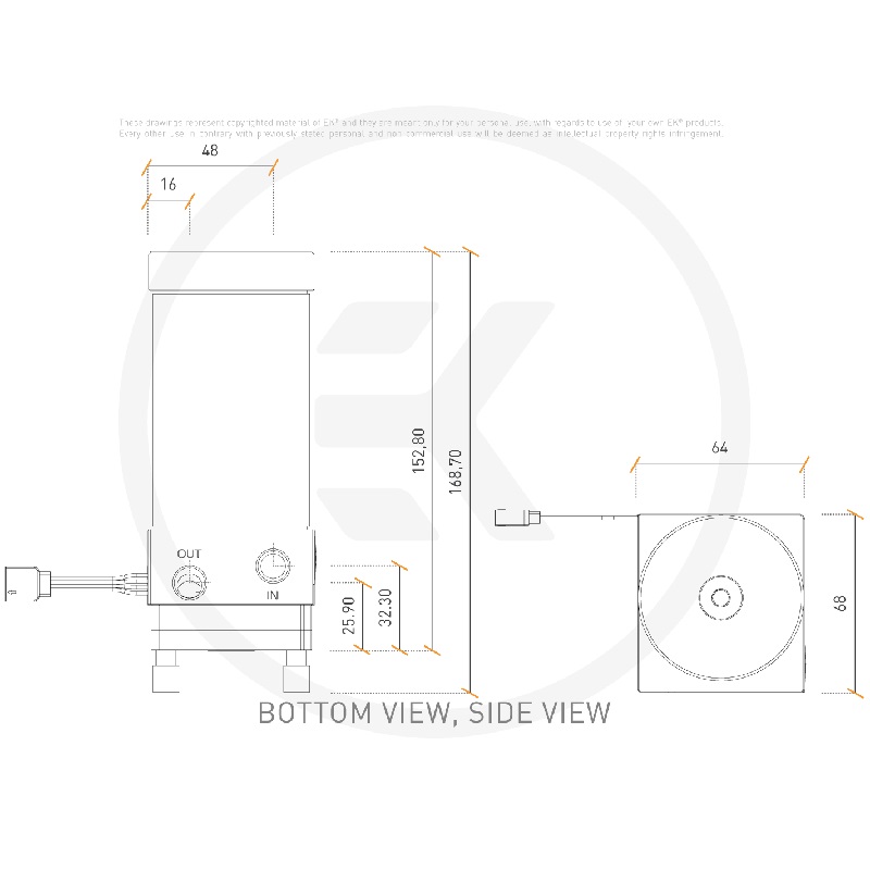 EK-Classic 160 SPC PWM D-RGB Pompa-Rezervuar Kit