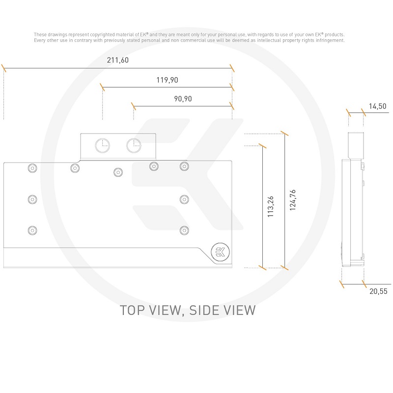 EK-Classic GPU Water Block RTX 30803090 D-RGB