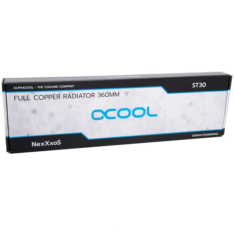 Alphacool NexXxoS ST30 Tam Bakır 360mm Radyatör V.2 - Beyaz Özel Üretim