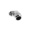 Alphacool Eiszapfen 16mm HardTube Screw-on Nozzle 90° Rotatable G14 - Chrome