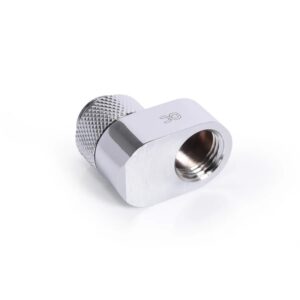 Alphacool Eiszapfen 16mm Offset Piece Rotatable G1/4 AG to G1/4 IG - Chrome