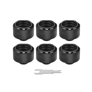 Thermaltake Pacific C-PRO G1/4 PETG Tube 16mm OD Compression – Black (6'lı Paket)