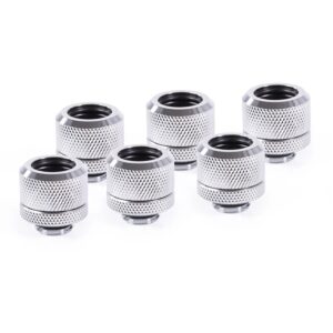 Alphacool Eiszapfen 14mm HardTube Screw-on Nozzle G14 - Chrome (Altılı Paket)