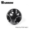 Barrow Metal G1/4" 5 Dişi Girişli Küp Rakor - Siyah