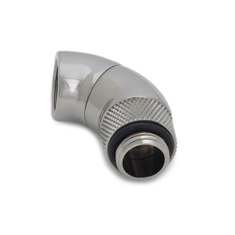 Bitspower G1/4" Black Sparkle Dual Rotary 90-Degree IG1/4" Extender