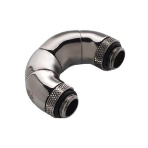 Bitspower Black Sparkle Five Rotary Snake-Style Dual G1/4" Adapter