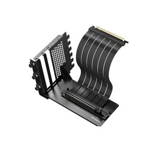 Antec PCIe 5.0 Riser Kablo 200mm ve Dikey GPU Braketi RTX50 Uyumlu 32 GT/s, 90° Dikey Montaj Kiti - Siyah